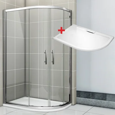 NATALI HARD 120x90 Clear Ľavý Sprchovací kút asymetrický